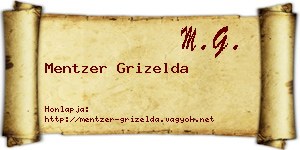 Mentzer Grizelda névjegykártya